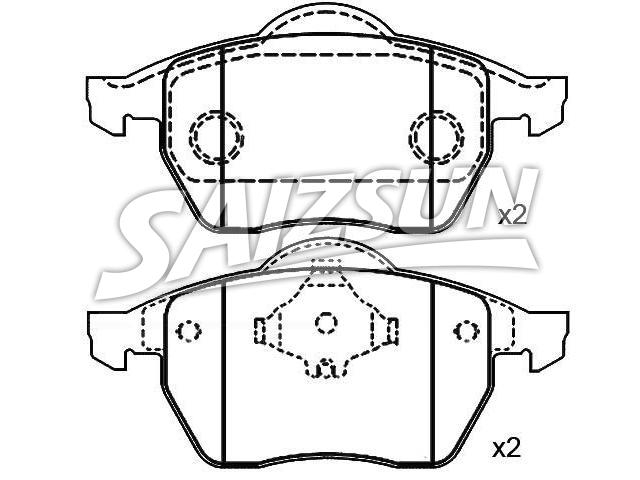 Brake Pad Set:8D0 698 151 A