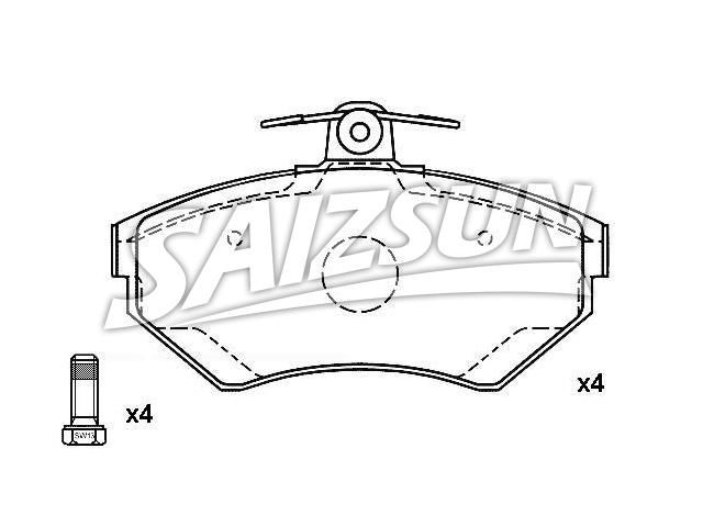 Brake Pad Set:8E0 698 151