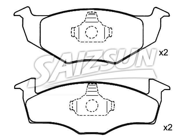 Brake Pad Set:140 698 151 B