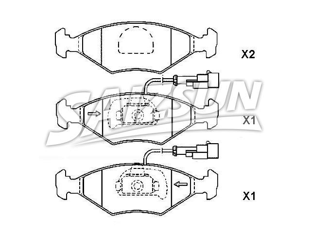 Brake Pad Set:9 947 917