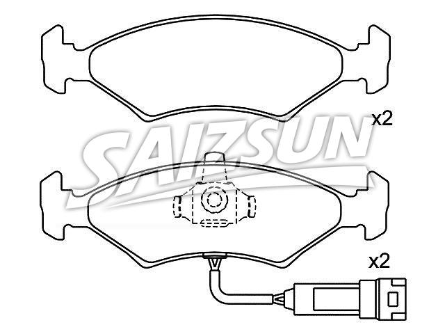 Brake Pad Set:547 698 151