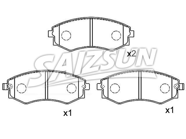Brake Pad Set:58101-17A00
