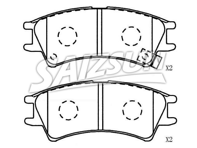 Brake Pad Set:58101-02A00
