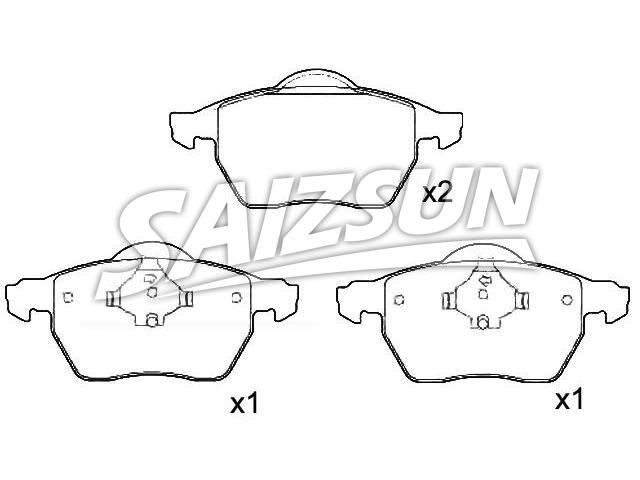 Brake Pad Set:2 723 70
