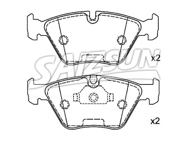 Brake Pad Set:34 11 6 761 278