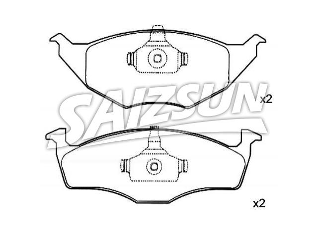 Brake Pad Set:6E0 698 151