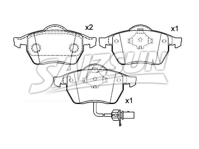 Brake Pad Set:1 133 445