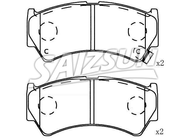 Brake Pad Set:55810-64G00