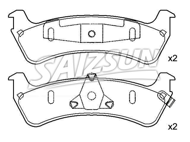 Brake Pad Set:2L2Z-2200-BA