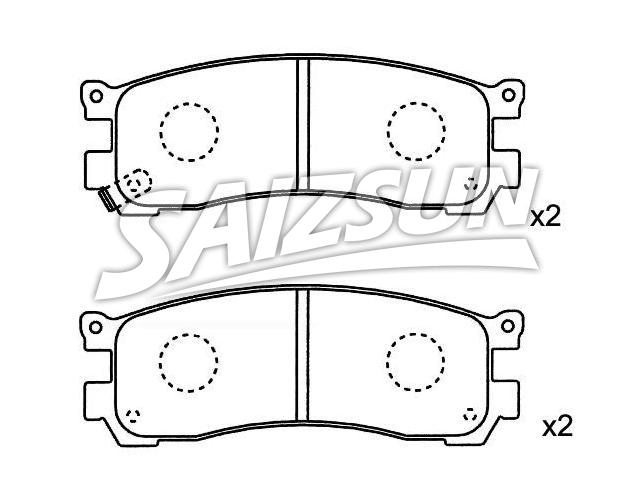 Brake Pad Set:HF39-26-48ZA