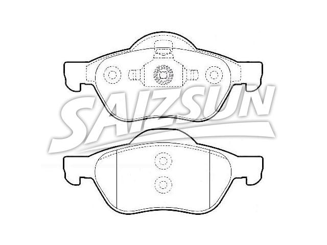 Brake Pad Set:77 01 206 598