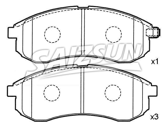 Brake Pad Set:DBP 511 126