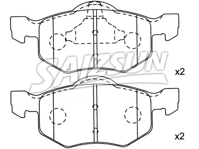 Brake Pad Set:4 096 346