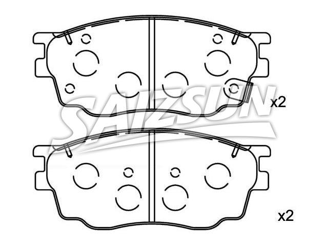 Brake Pad Set:G2YD-33-23Z