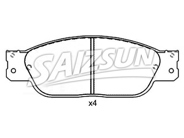 Brake Pad Set:XW4Z-2001-AA