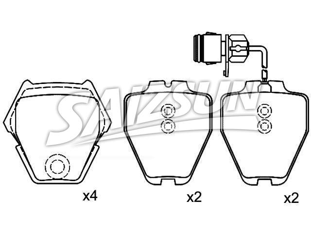Brake Pad Set:4D0 698 151 K
