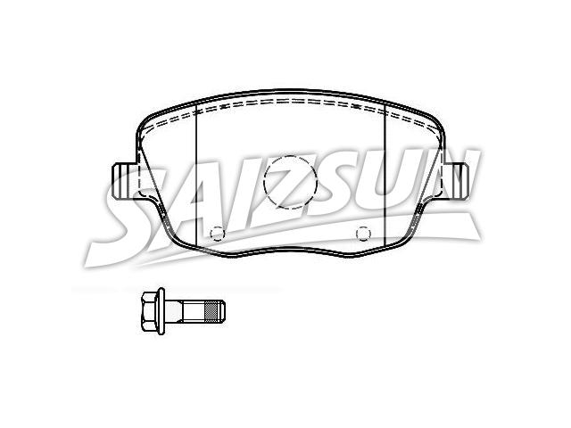 Brake Pad Set:6Q0 698 151 A
