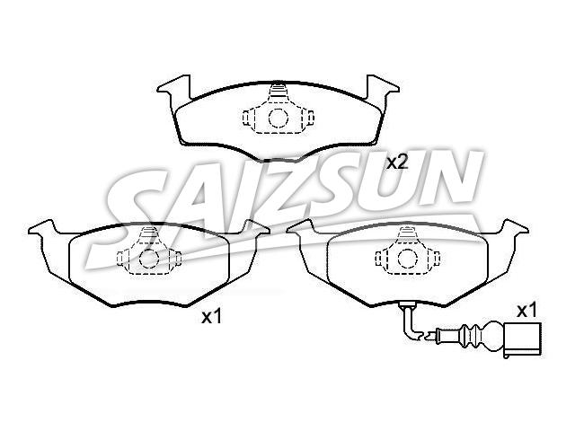 Brake Pad Set:6Q0 698 151 B