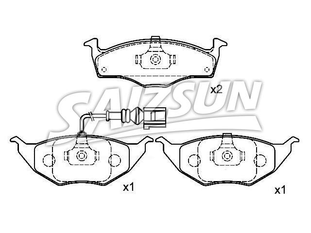 Brake Pad Set:8Z0 698 151