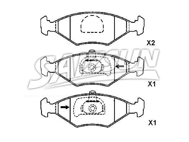 Brake Pad Set:7 078 947