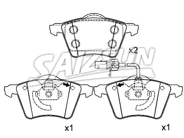Brake Pad Set:1 151 377