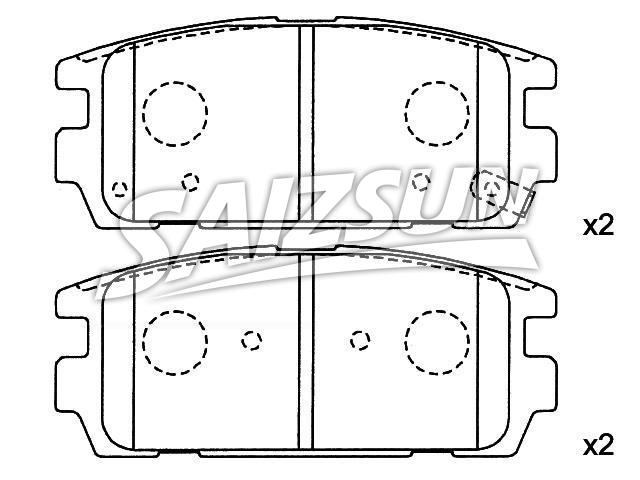 Brake Pad Set:58302-H1A00