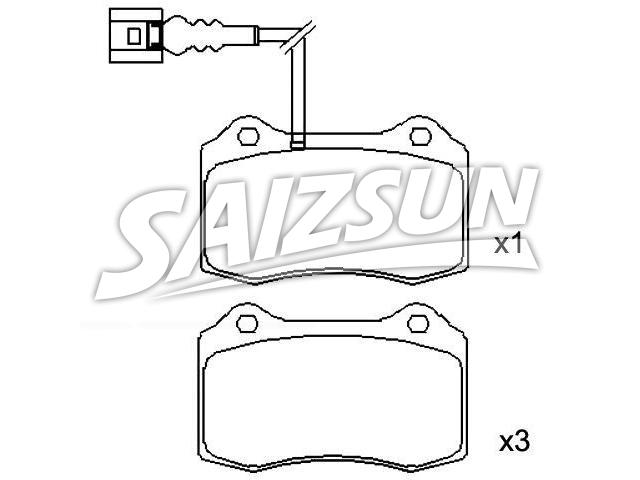 Brake Pad Set:1ML 698 151