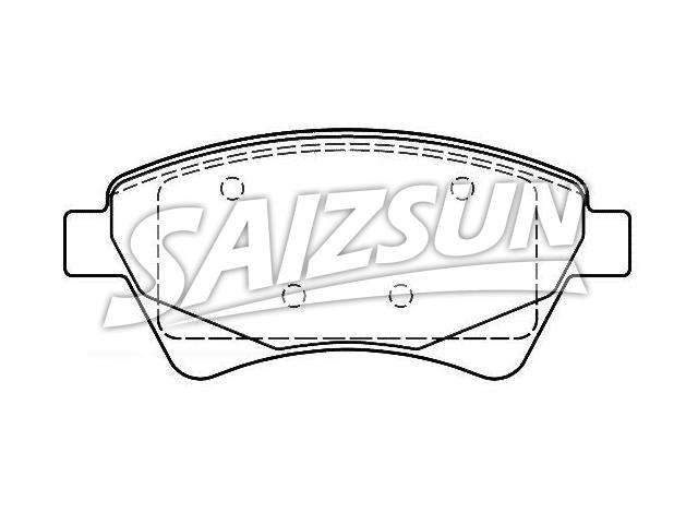 Brake Pad Set:77 01 208 122