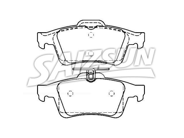 Brake Pad Set:5W93-2200-AA
