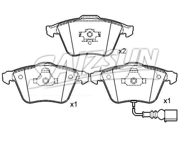 Brake Pad Set:1K0 698 151 B