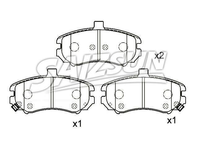 Brake Pad Set:58101-2DA50
