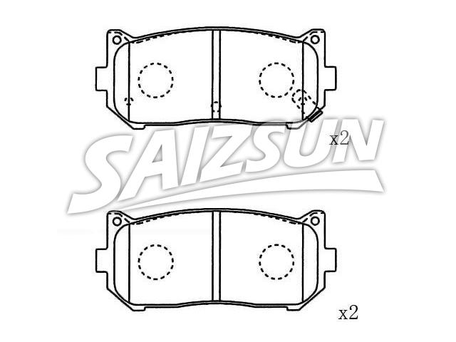 Brake Pad Set:0K2FC-26-28Z