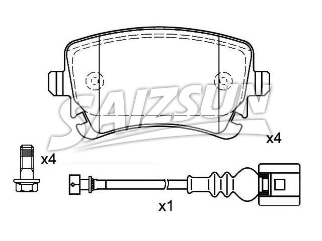 Brake Pad Set:7H0 698 451