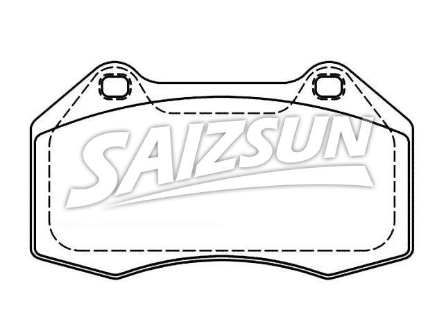Brake Pad Set:77 01 208 218