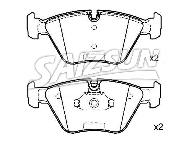 Brake Pad Set:34 11 2 282 995