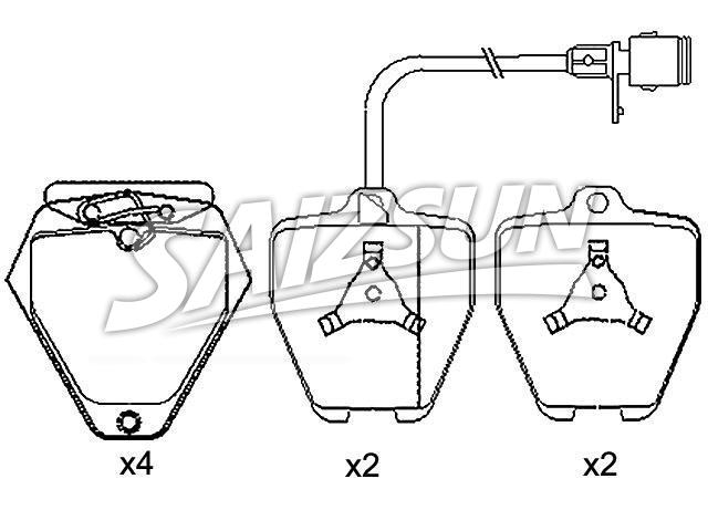 Brake Pad Set:4D0 615 115
