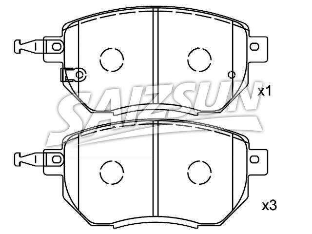 Brake Pad Set:41060-CG090