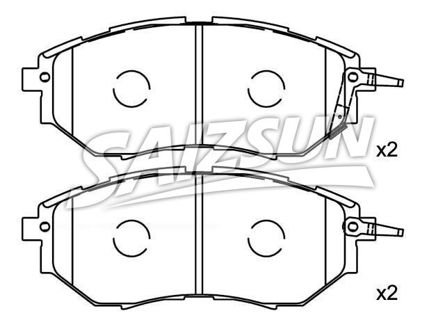 Brake Pad Set:26296-AG000