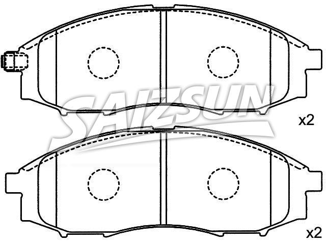 Brake Pad Set:41060-7Z025