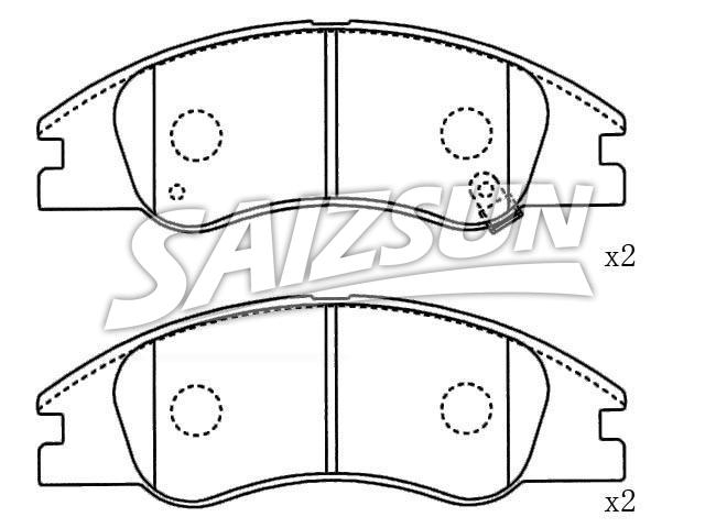 Brake Pad Set:58101-2FA10