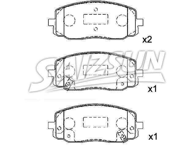 Brake Pad Set:58101-07A10