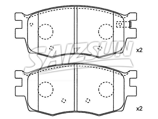 Brake Pad Set:58101-1GA00
