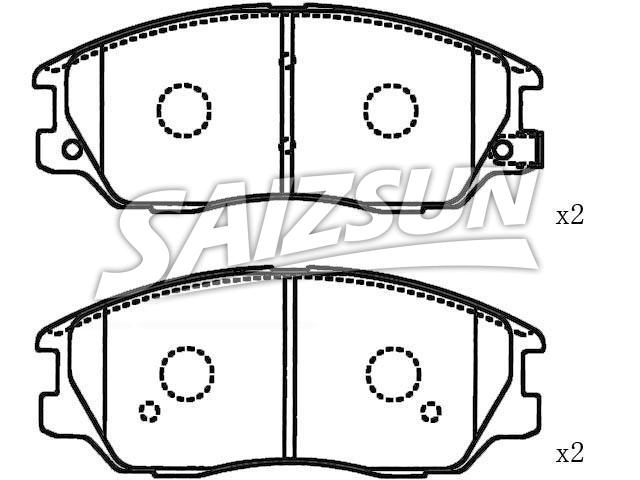 Brake Pad Set:58101-39A60