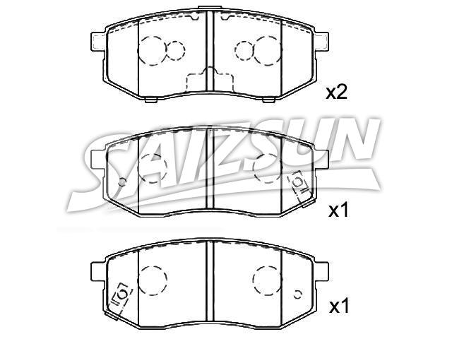 Brake Pad Set:53302-M2A01