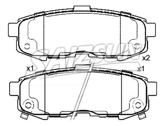 Brake Pad Set:LEY4-26-43Z