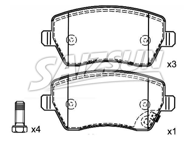 Brake Pad Set:55810-62J00