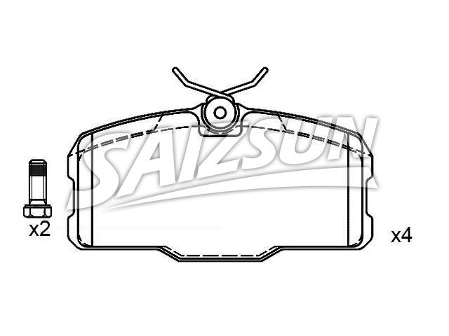 Brake Pad Set:000 420 46 20