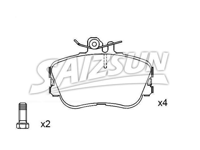 Brake Pad Set:002 420 22 20