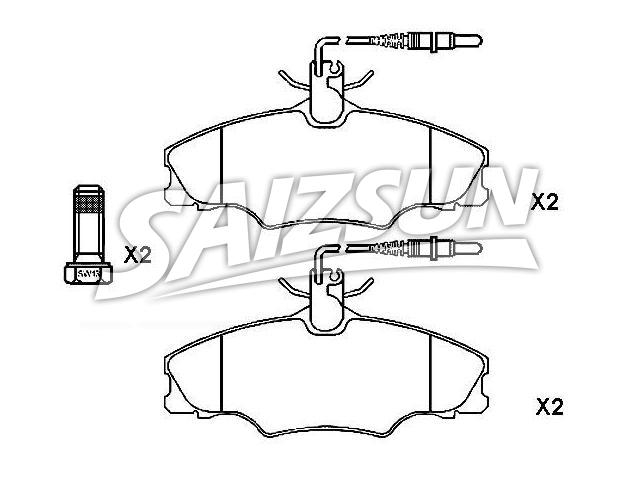 Brake Pad Set:4252.68