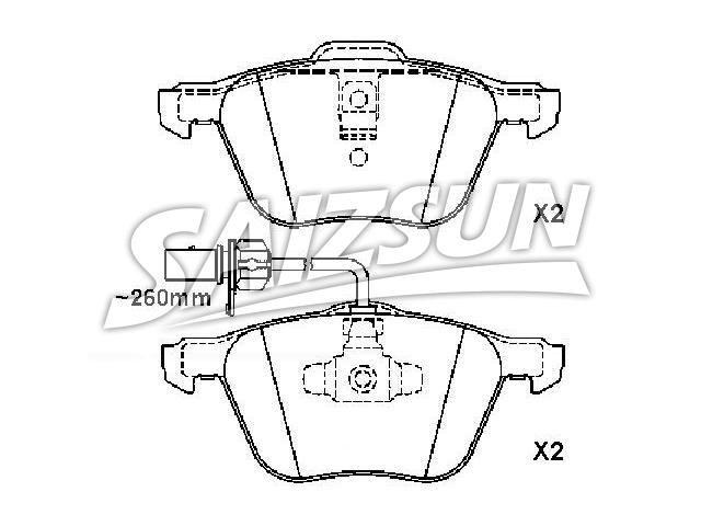 Brake Pad Set:7M3 698 151 A